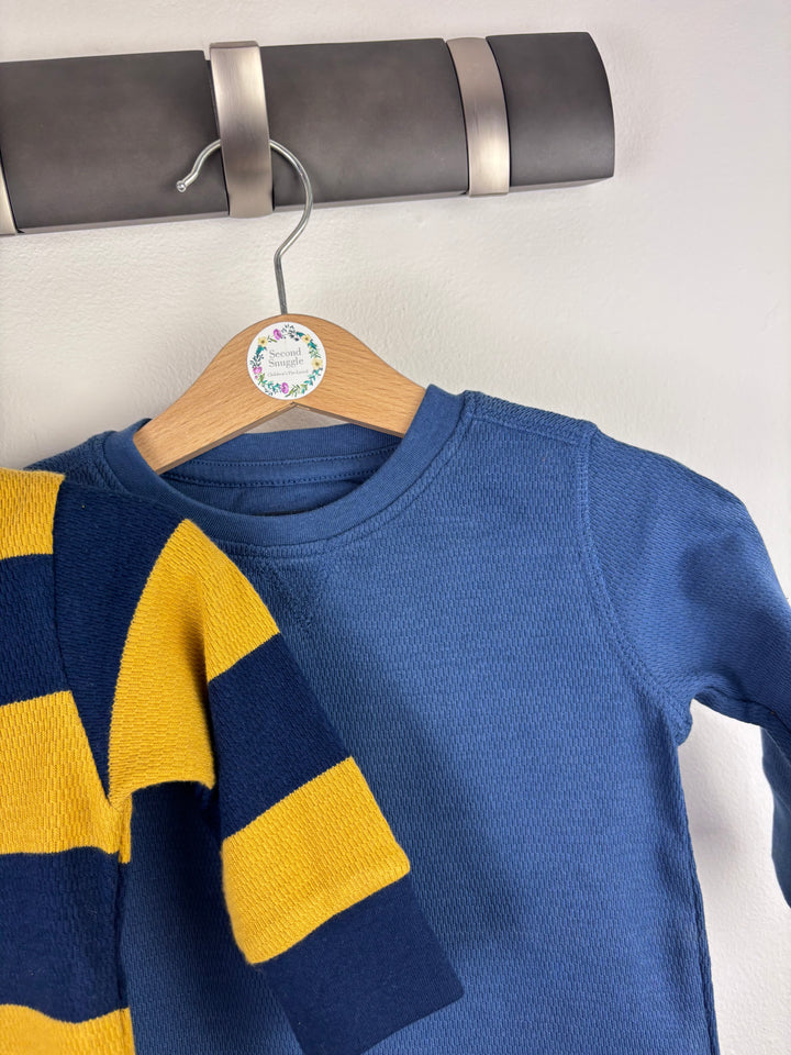 Next Yellow and Navy Stripe Top Various Sizes