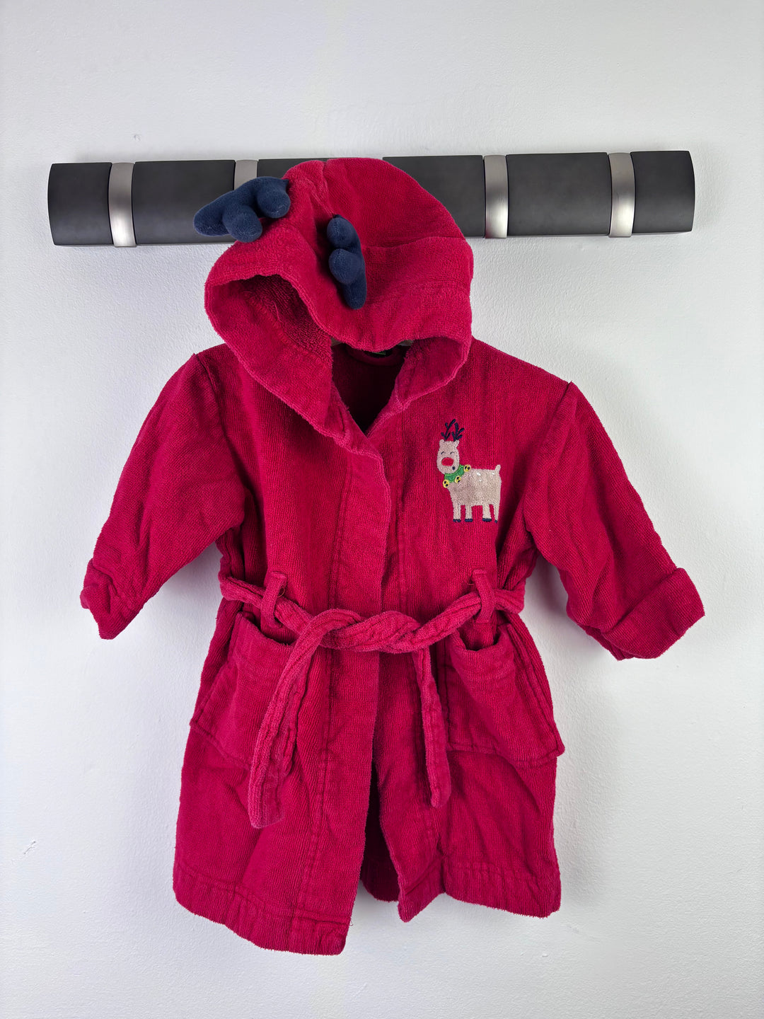 John Lewis Reindeer Dressing Gown 6-9 Months-Dressing Gown-Second Snuggle Preloved