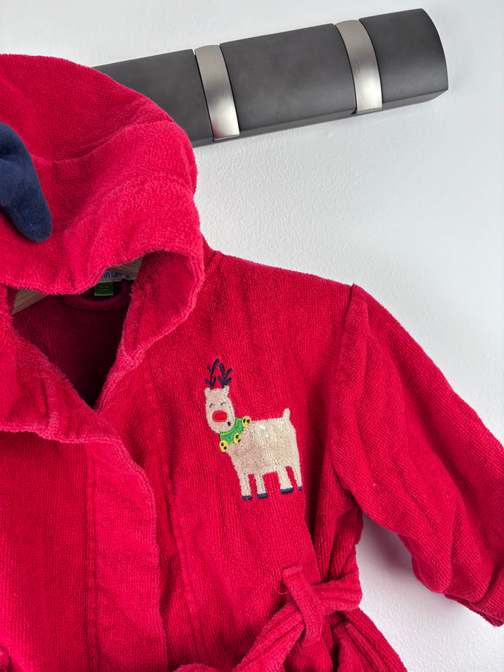 John Lewis Reindeer Dressing Gown 6-9 Months-Dressing Gown-Second Snuggle Preloved
