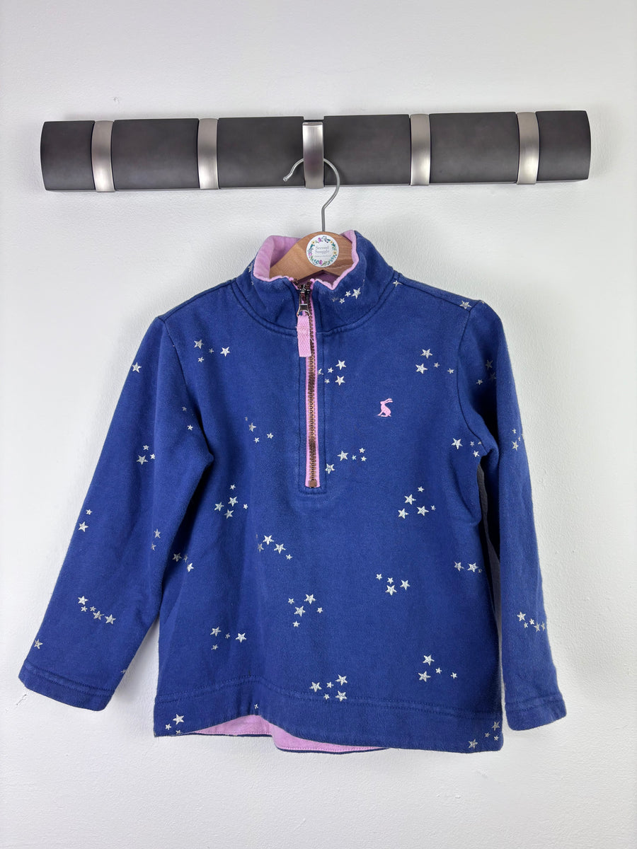 Joules Star Print Half Zip Fleece 5-6 Years-Jumpers-Second Snuggle Preloved