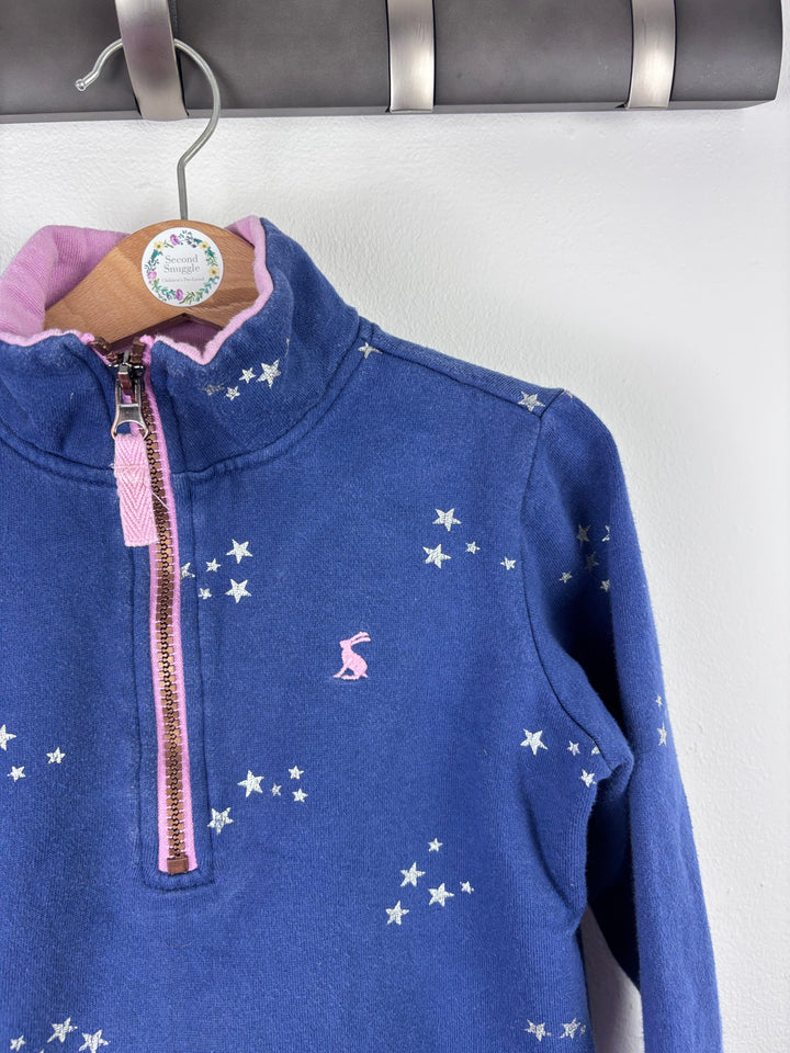 Joules Star Print Half Zip Fleece 5-6 Years-Jumpers-Second Snuggle Preloved