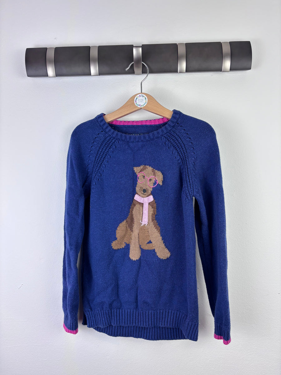 Joules Navy Dog Knit Jumper 5-6 Years-Jumpers-Second Snuggle Preloved