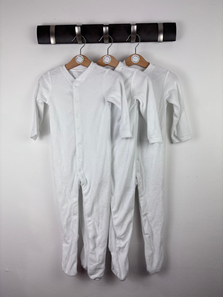 Mothercare White Sleepsuit Bundle 18-24 Months-Sleepsuits-Second Snuggle Preloved
