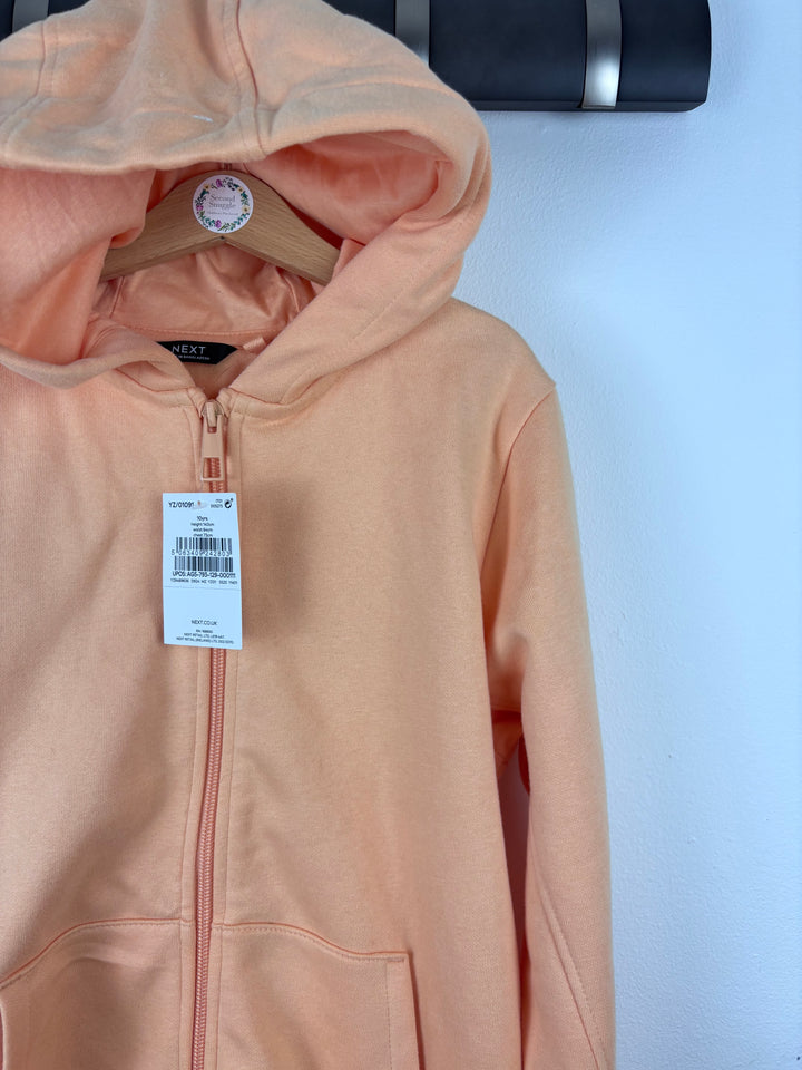 Next Peach Zip Up Hoodie 10 Years-Hoodies-Second Snuggle Preloved