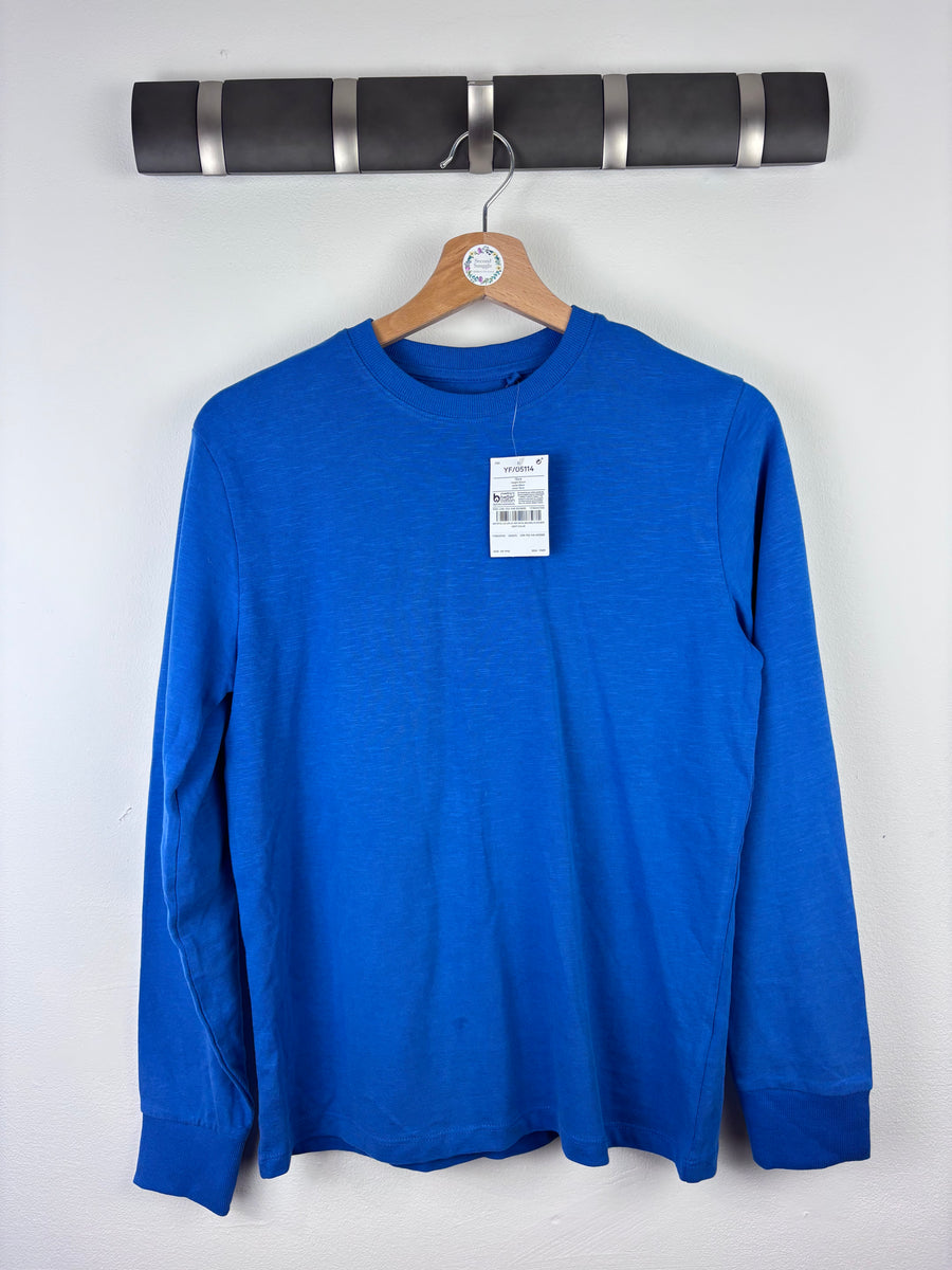 Next Bright Blue Long Sleeve Top 12 Years-Tops-Second Snuggle Preloved