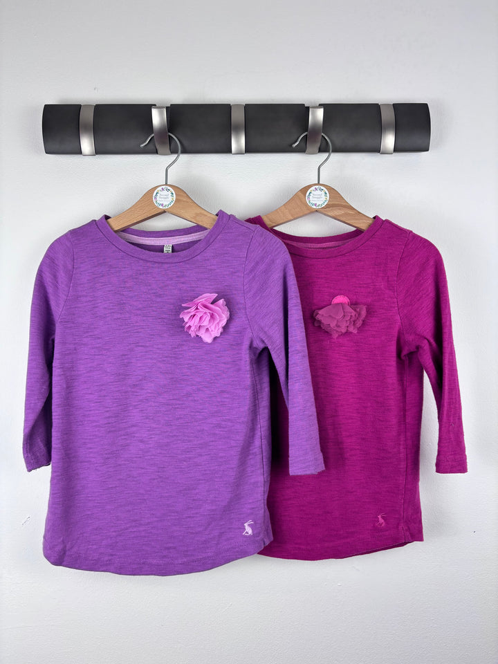 Joules Purple and Pink Flower Tops Bundle 5-6 Years-Tops-Second Snuggle Preloved