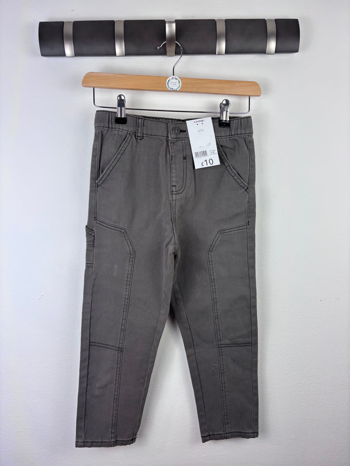 George Grey Cargo Trousers 6-7 Years-Trousers-Second Snuggle Preloved