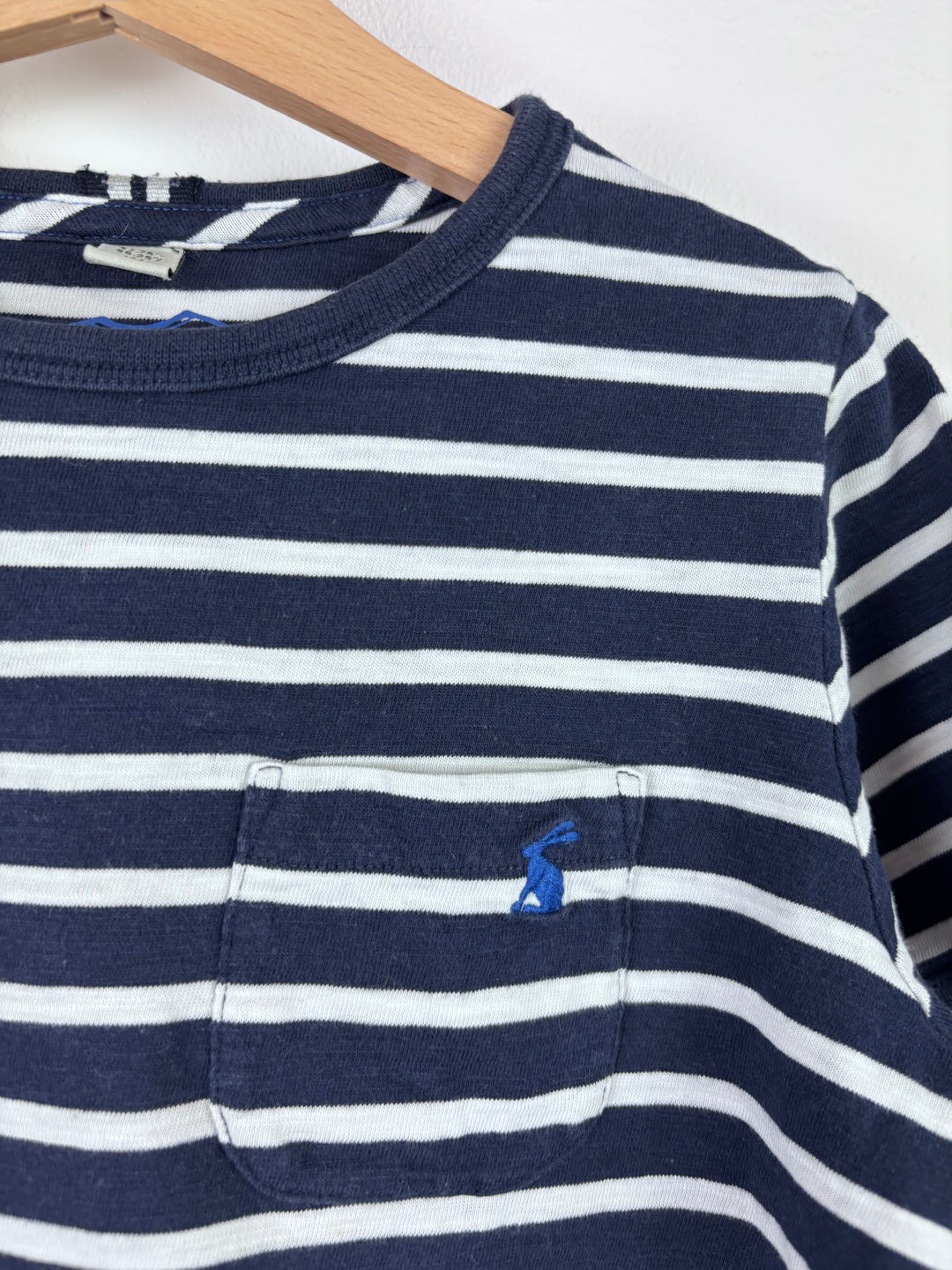 Joules Navy Stripe Short Sleeve T-Shirt 9-10 Years-Tops-Second Snuggle Preloved