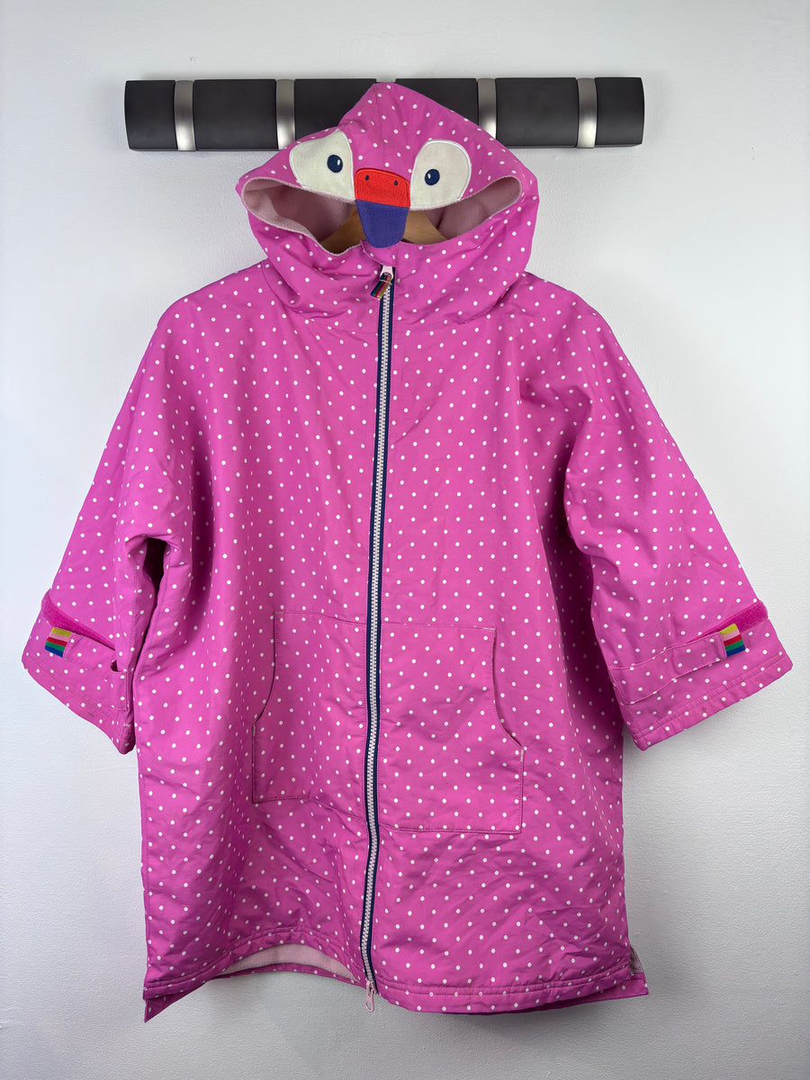 Boden Pink Polka Dot Changing Robe (M/L) Approx 4-6 Years-Coats-Second Snuggle Preloved