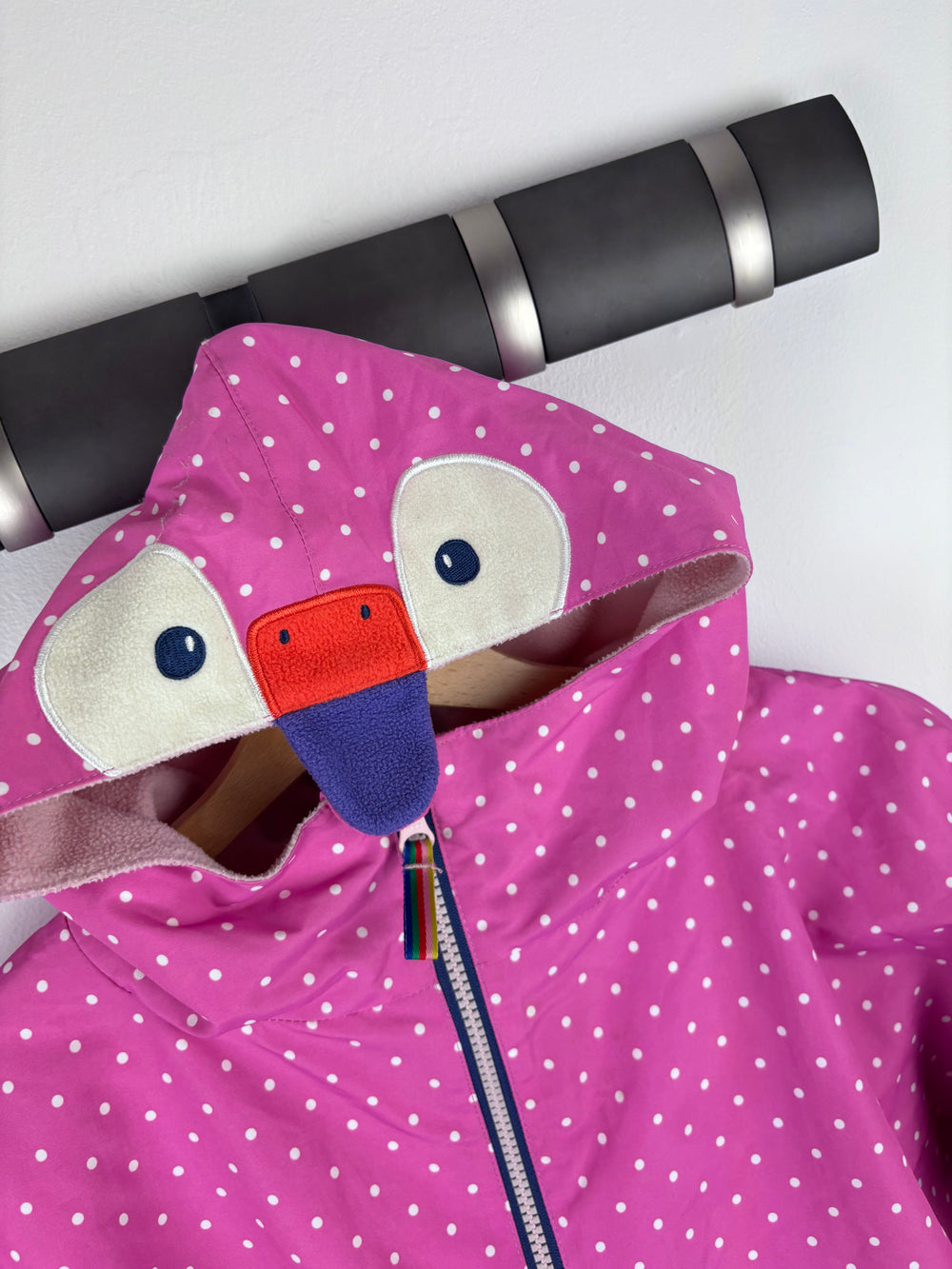 Boden Pink Polka Dot Changing Robe (M/L) Approx 4-6 Years-Coats-Second Snuggle Preloved