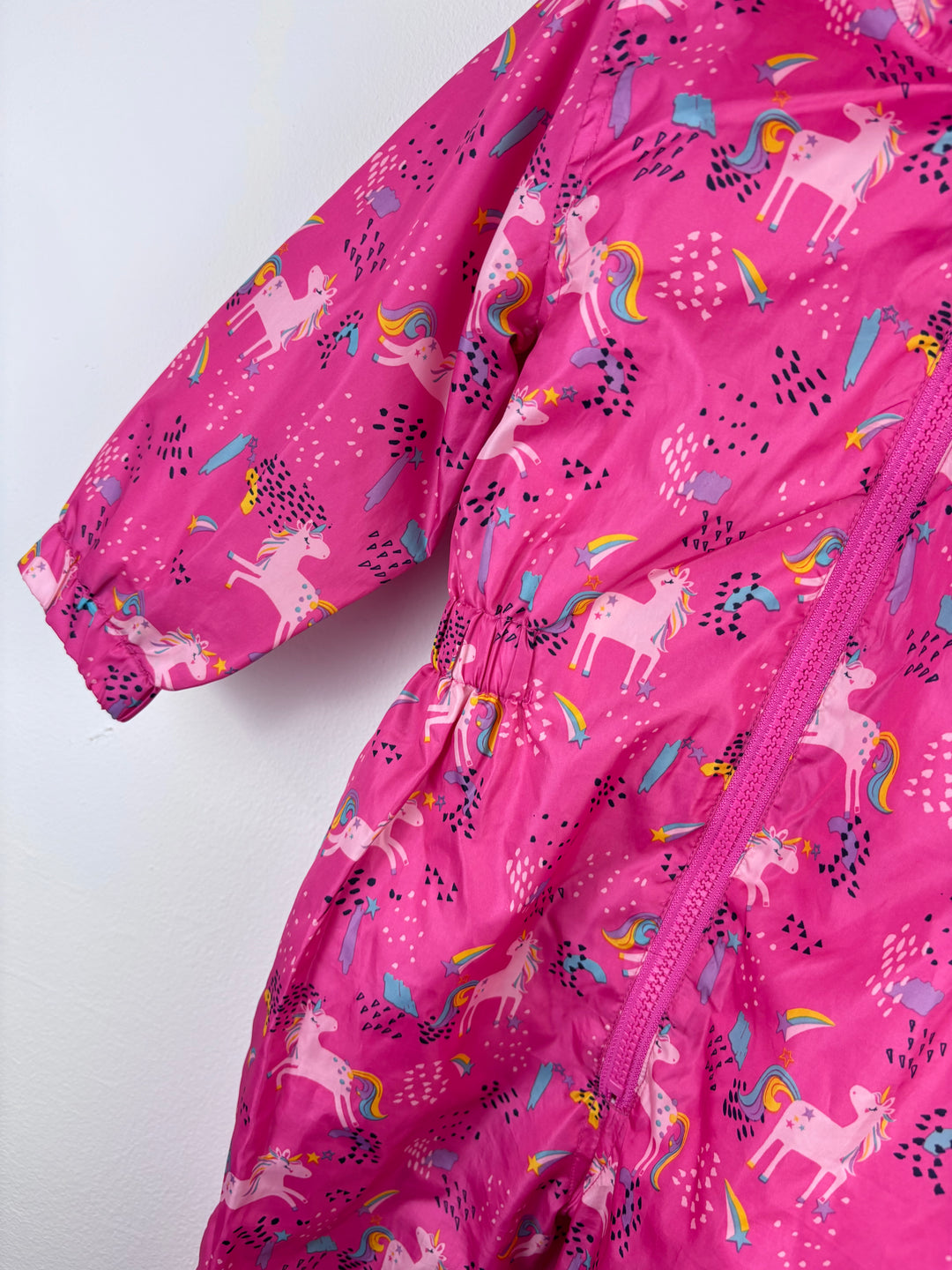 Matalan Pink Unicorn Print Puddle Suit 2-3 Years-Puddle Suits-Second Snuggle Preloved