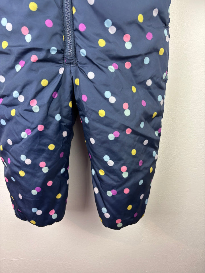 George Navy Polka Dot Snowsuit 2-3 Years-Snow Suits-Second Snuggle Preloved