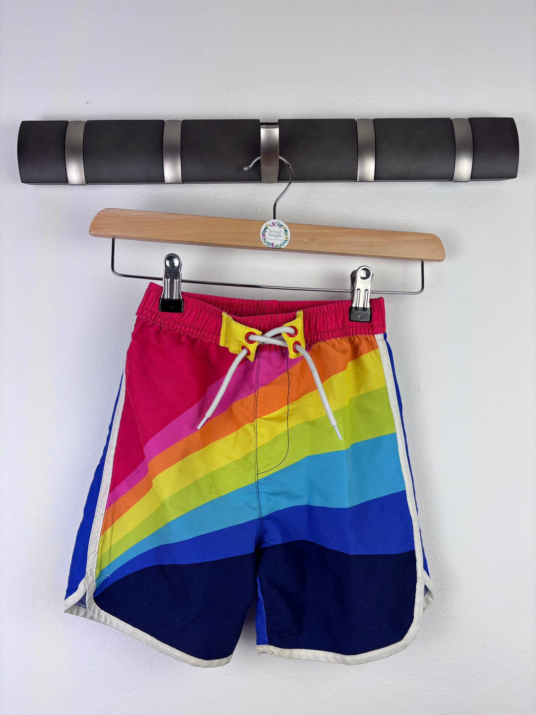 Little Bird by Jools Rainbow Swim Shorts 4-5 Years-Swimming-Second Snuggle Preloved