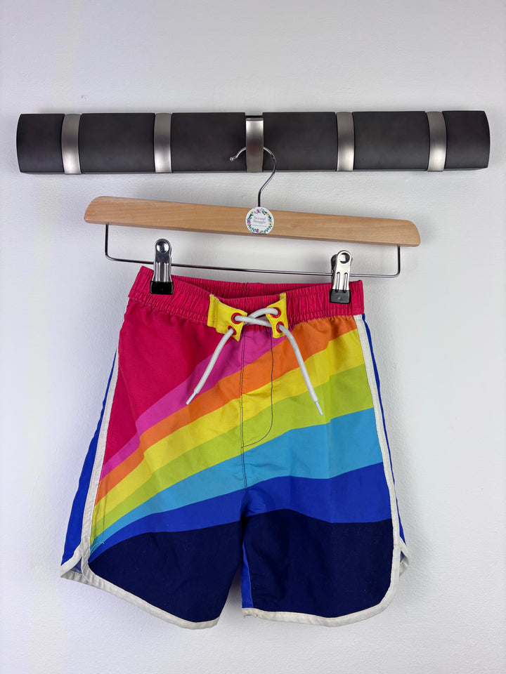 Little Bird by Jools Rainbow Swim Shorts 4-5 Years-Swimming-Second Snuggle Preloved