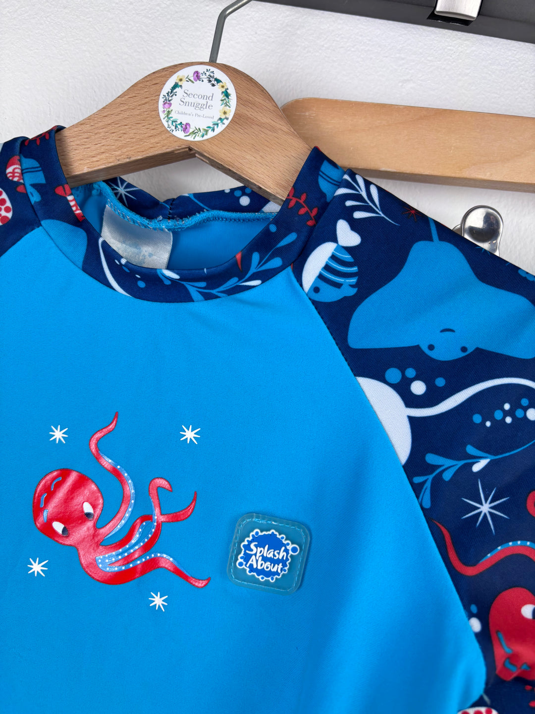 Splash About Blue Ocean Rash Vest & Shorts Set 2-3 Years