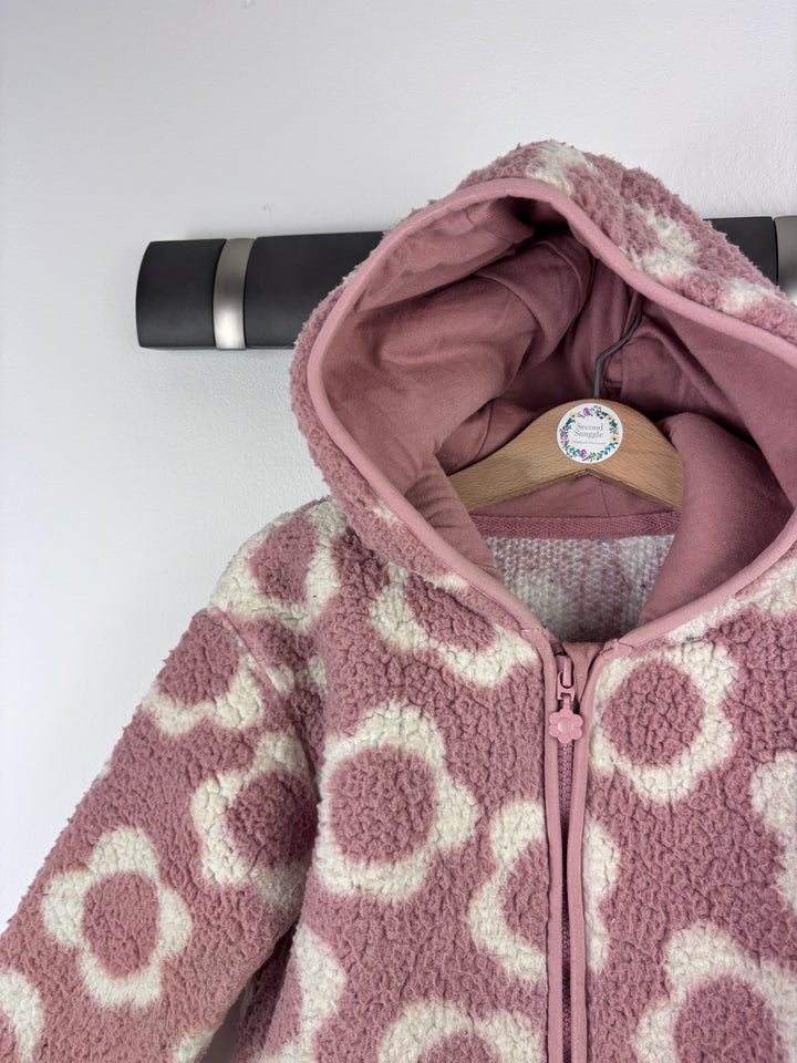 George Pink Fleece Zip Hoodie 2-3 Years