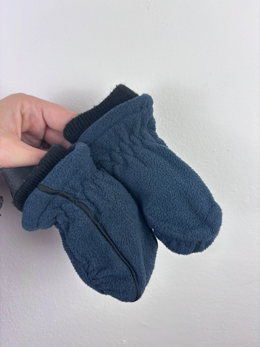 Next Navy Fleece Mittens 1-2 Years-Mittens-Second Snuggle Preloved