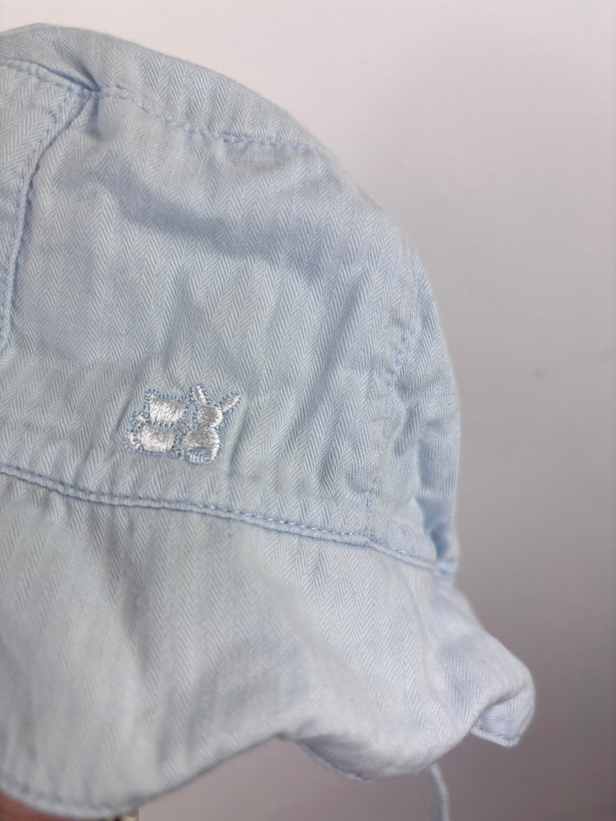 Emile Et Rose Pale Blue Sun Hat 9–18 Months-Hats-Second Snuggle Preloved