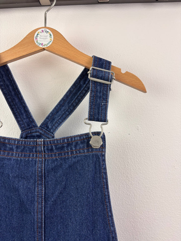 Next Blue Denim Pinafore Dress with Patch Pockets 7 Years-Dresses-Second Snuggle Preloved