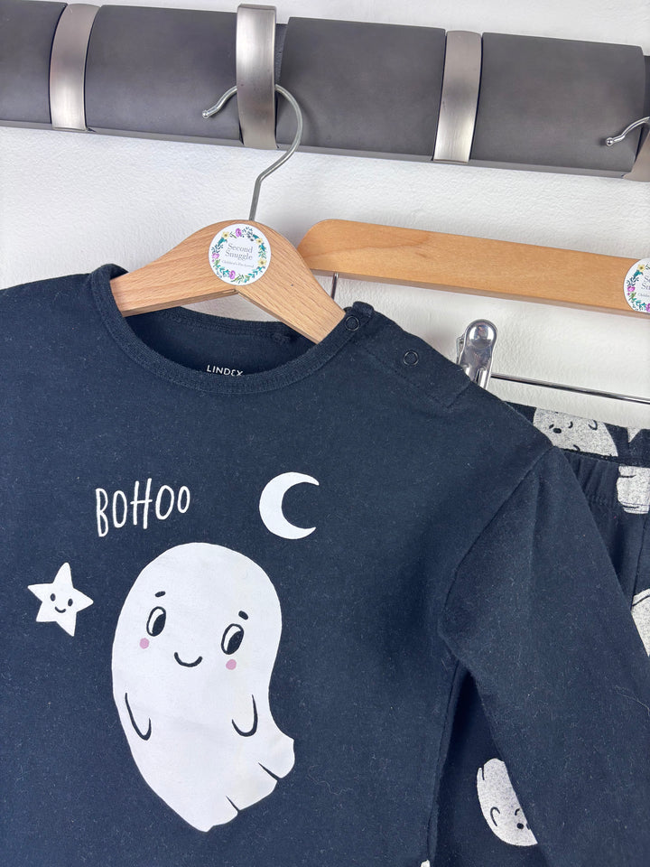 Lindex Boohoo Ghost Top and Leggings Set 9–12 Months-Sets-Second Snuggle Preloved