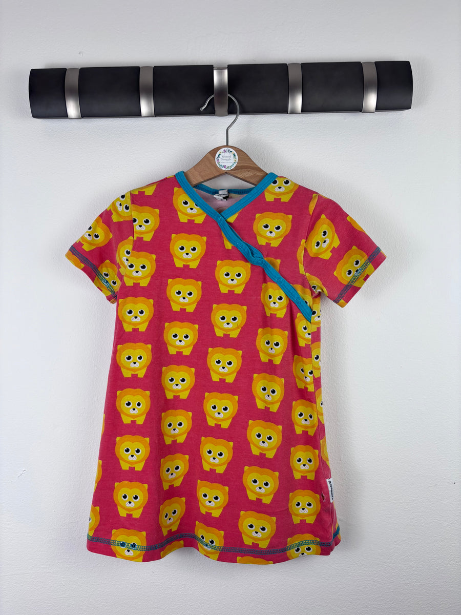 Maxomorra Lion Print Dress 92 (18-24 Months) - PLAY-Dresses-Second Snuggle Preloved