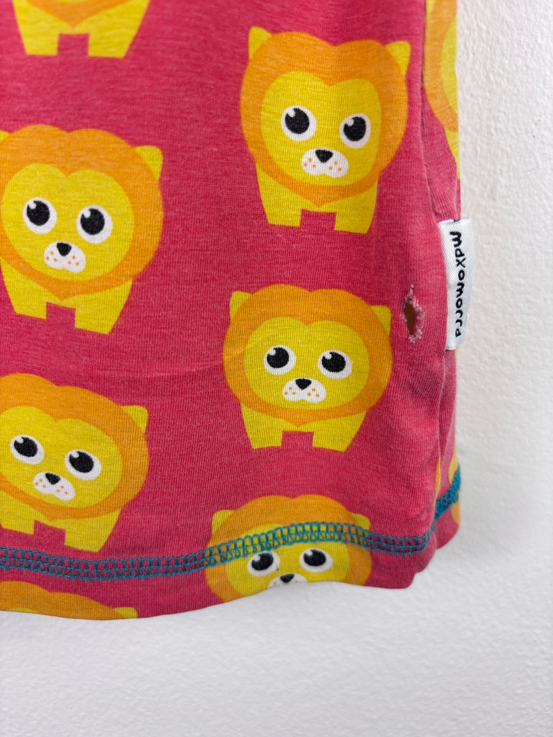 Maxomorra Lion Print Dress 92 (18-24 Months) - PLAY-Dresses-Second Snuggle Preloved