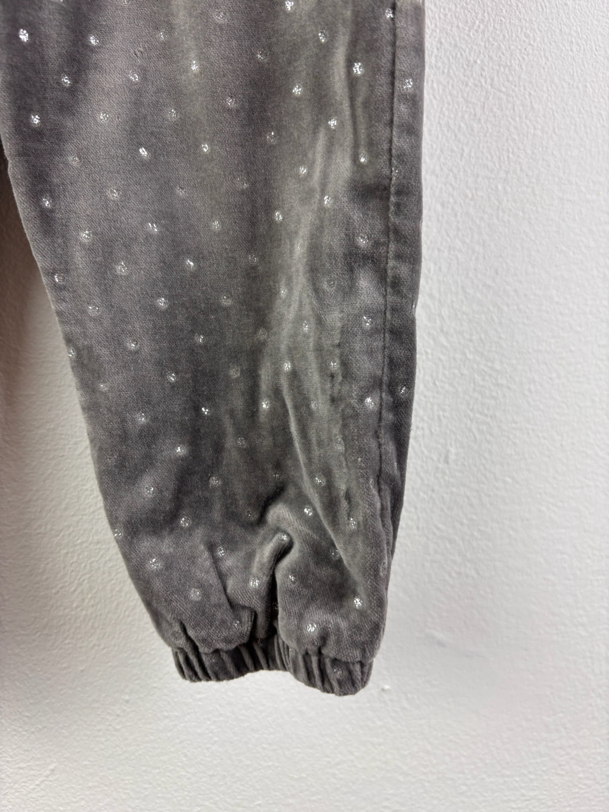 Baby Boden Grey Trousers with Silver Spot Print 12-18 Months-Trousers-Second Snuggle Preloved