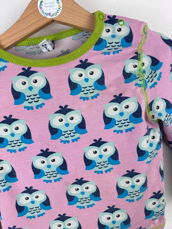 Maxomorra Owl Print Long Sleeve Top 92 (18-24 Months) PLAY-Tops-Second Snuggle Preloved
