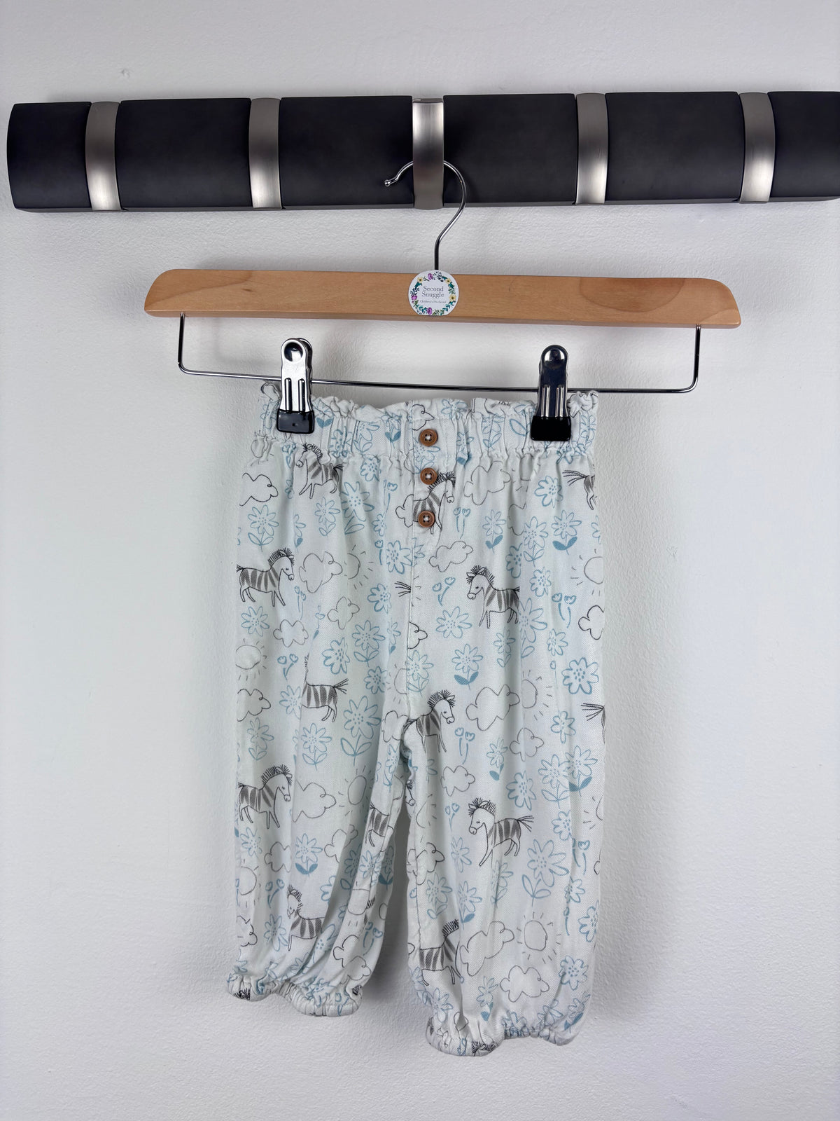 M&S Zebra Print Trousers 9–12 Months-Trousers-Second Snuggle Preloved