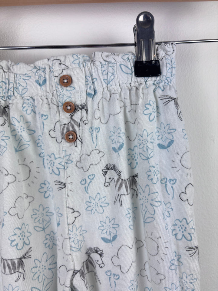 M&S Zebra Print Trousers 9–12 Months-Trousers-Second Snuggle Preloved