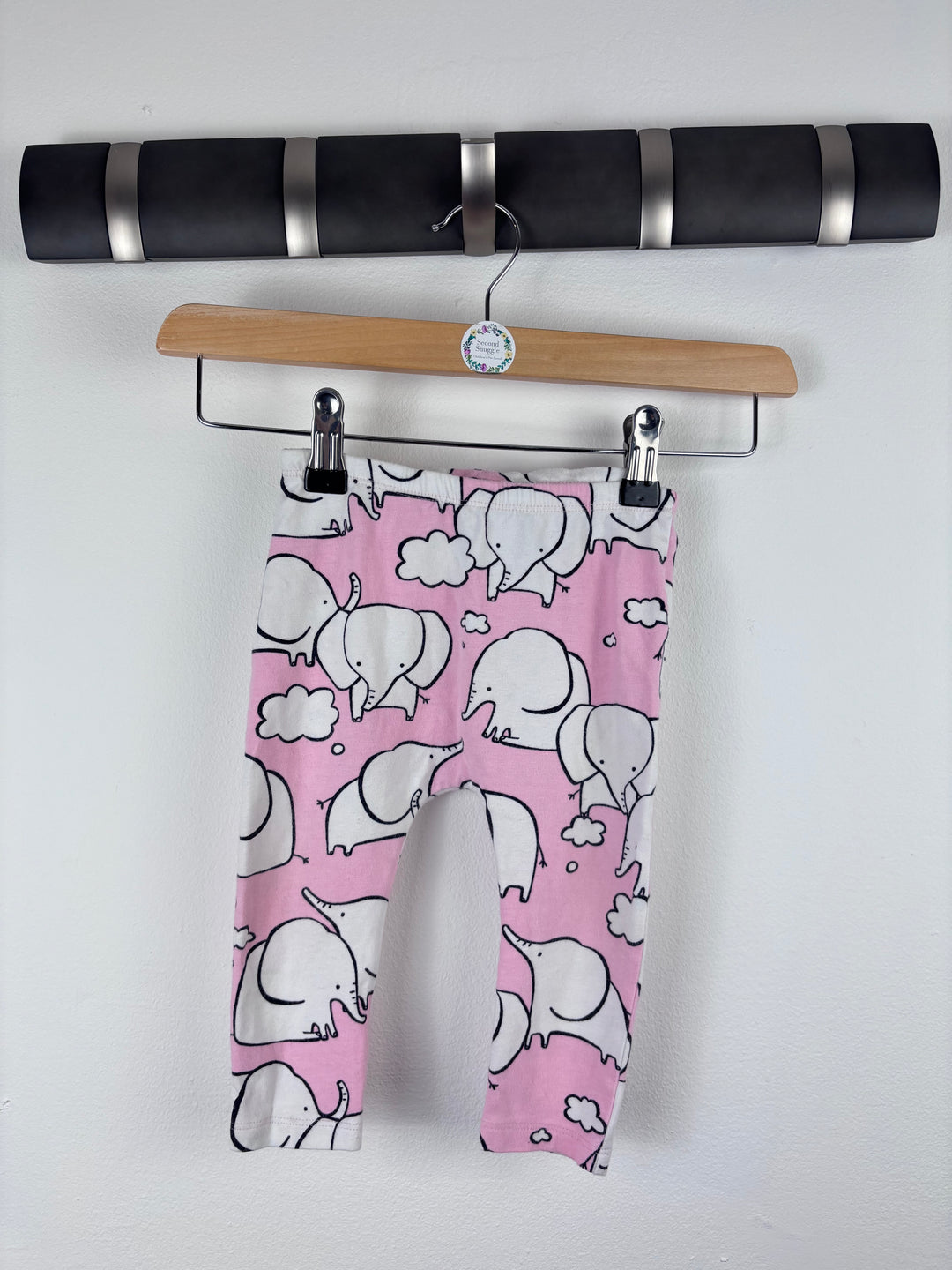 Next Elephant Print Leggings 9–12 Months-Leggings-Second Snuggle Preloved