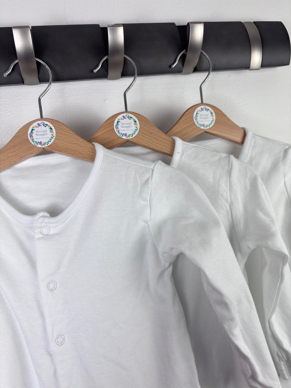 Mothercare White Sleepsuits 18–24 Months-Sleepsuits-Second Snuggle Preloved