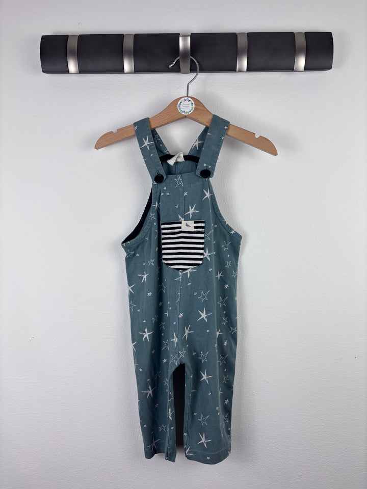 Turtle Dove Star Dungarees 6–12 Months-Dungarees-Second Snuggle Preloved