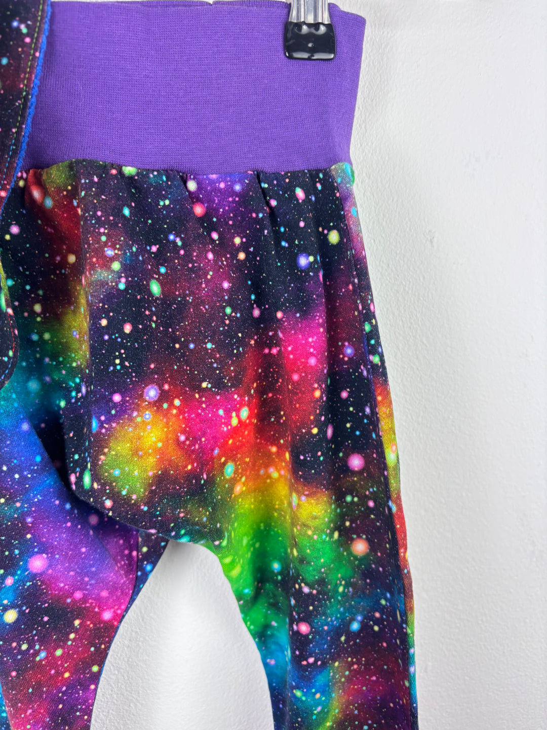 Handmade Galaxy Trousers and Bib Set 6–12 Months-Leggings-Second Snuggle Preloved