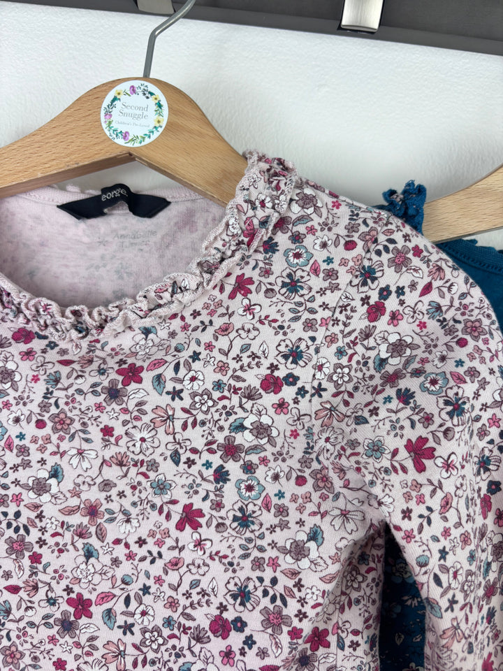 M&S Floral Long Sleeve Tops 6–9 Months-Tops-Second Snuggle Preloved