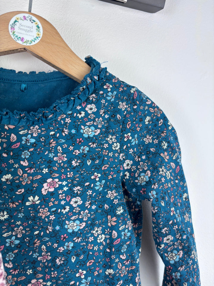 M&S Floral Long Sleeve Tops 6–9 Months-Tops-Second Snuggle Preloved