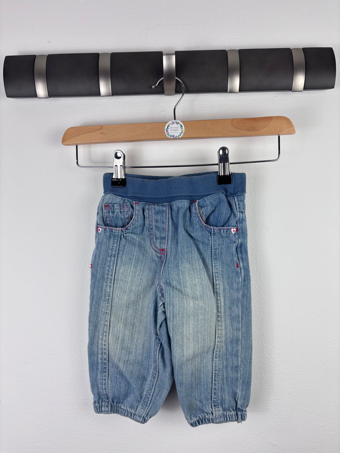 Next Denim Trousers 6–9 Months-Trousers-Second Snuggle Preloved