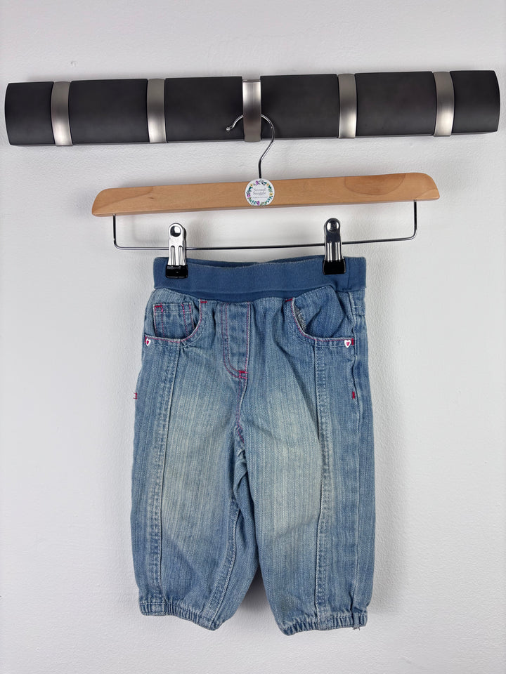 Next Denim Trousers 6–9 Months-Trousers-Second Snuggle Preloved