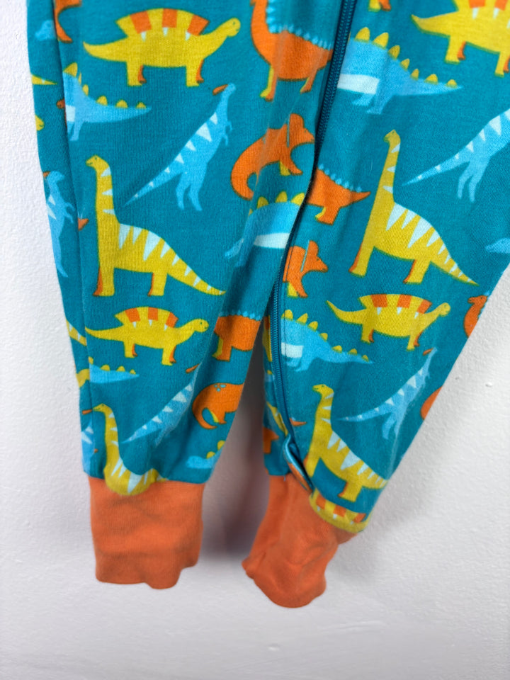Frugi Dinosaur Sleepsuit 6-12 Months-Sleepsuits-Second Snuggle Preloved