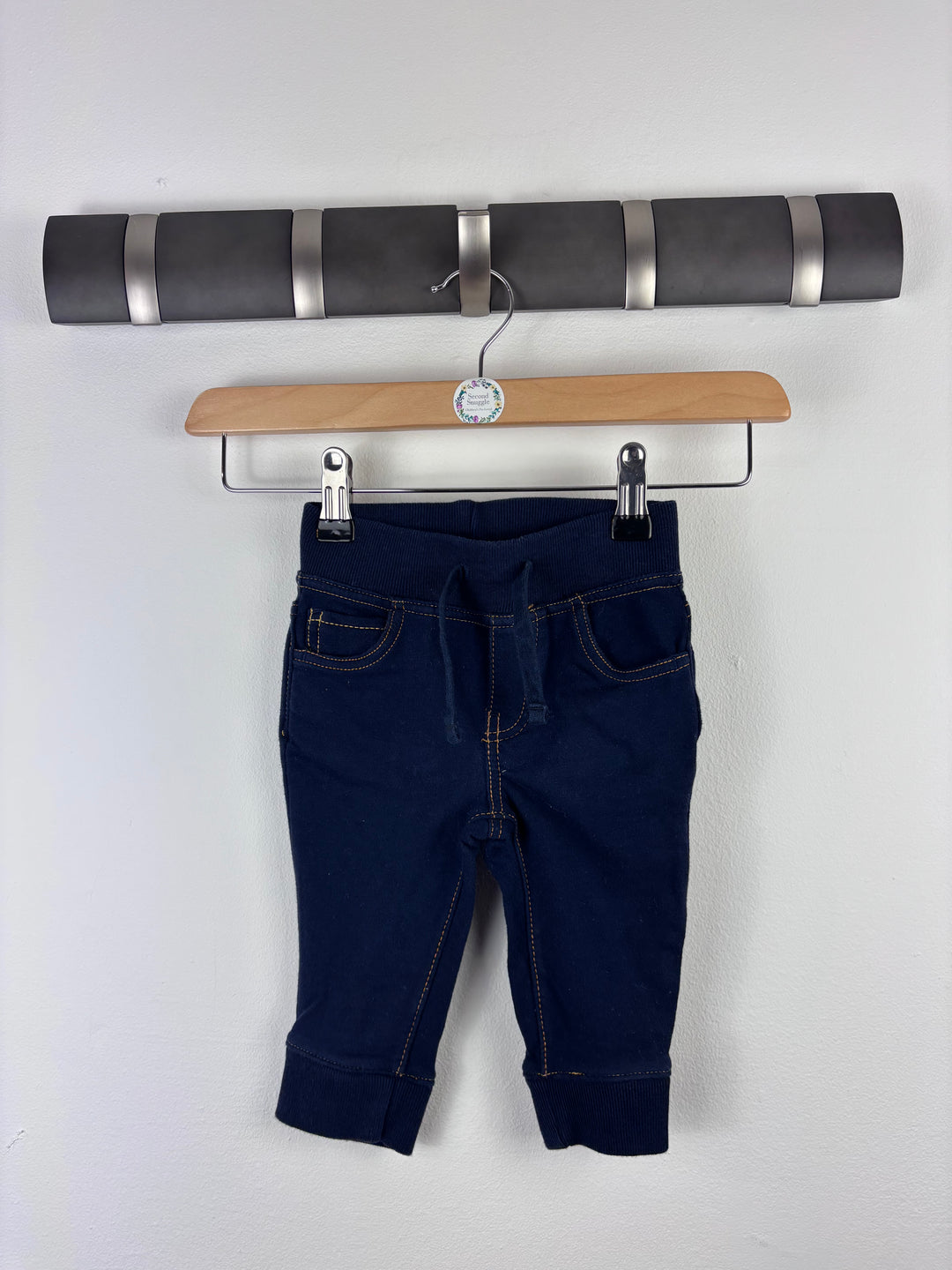 Gap Navy Joggers 6-12 Months-Trousers-Second Snuggle Preloved