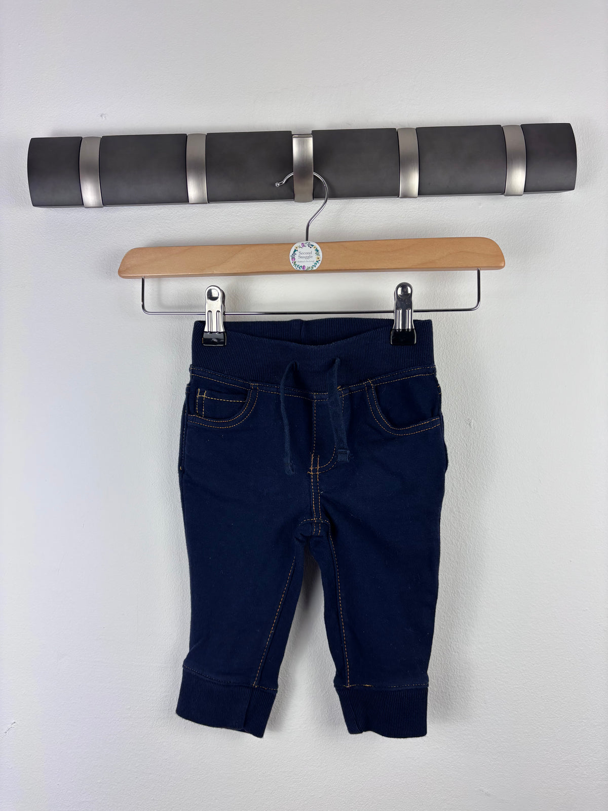 Gap Navy Joggers 6-12 Months-Trousers-Second Snuggle Preloved