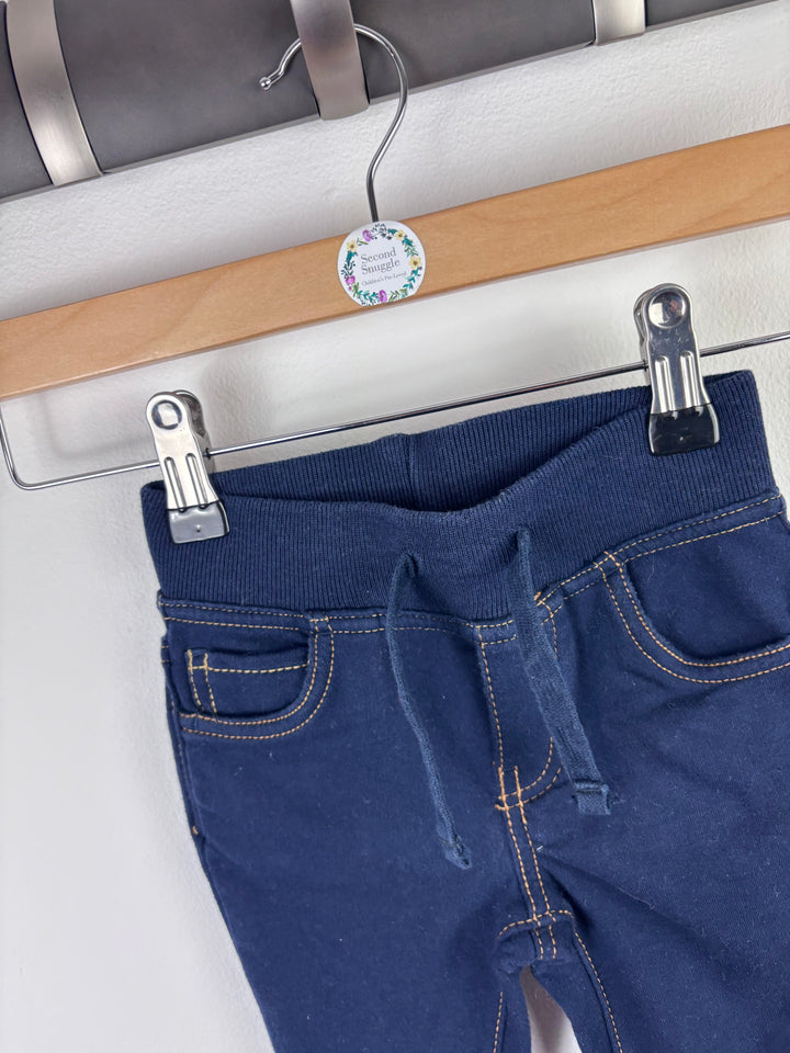 Gap Navy Joggers 6-12 Months-Trousers-Second Snuggle Preloved