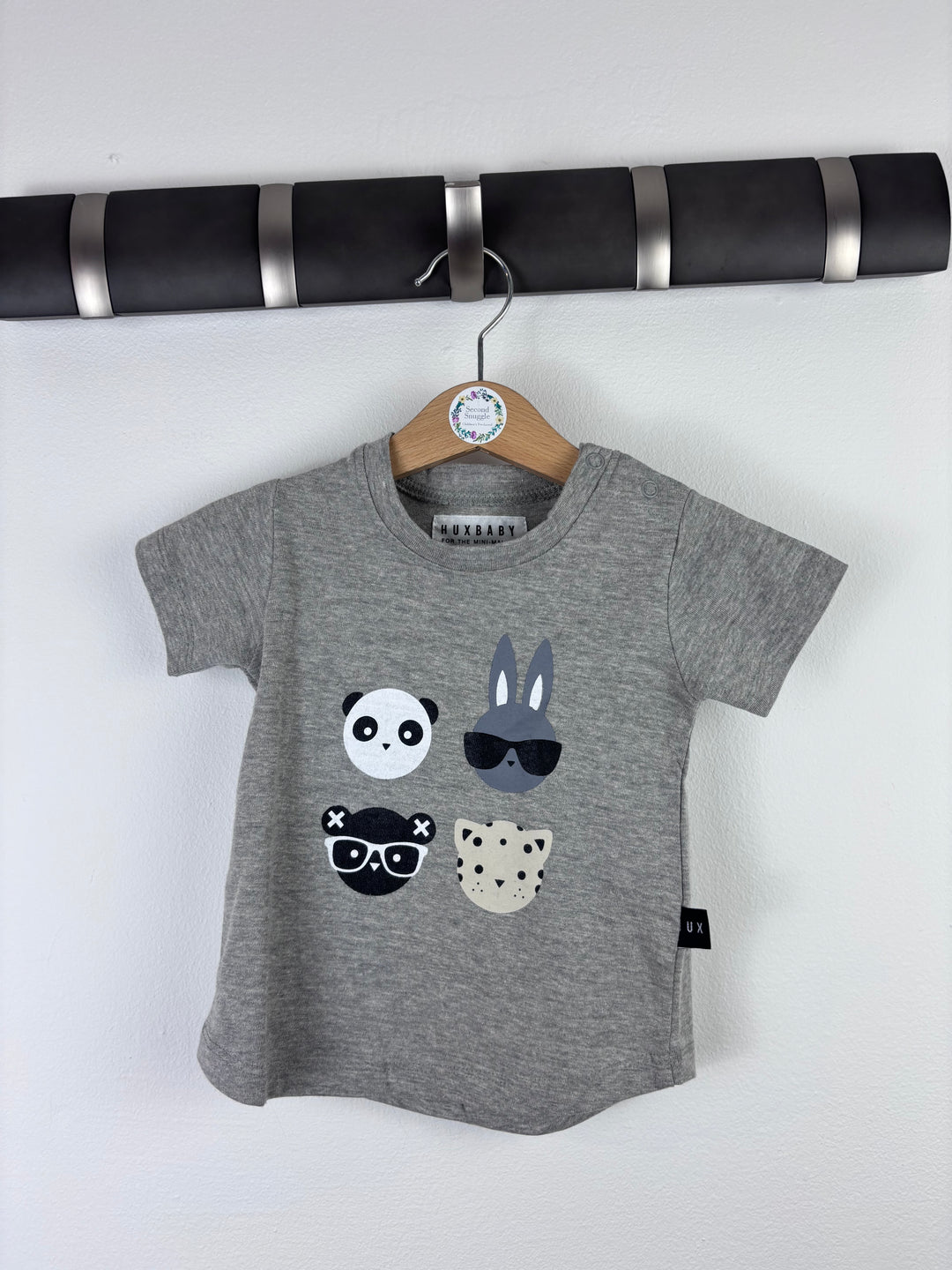 Hux Baby Animal Print T-Shirt 6-12 Months-Tops-Second Snuggle Preloved