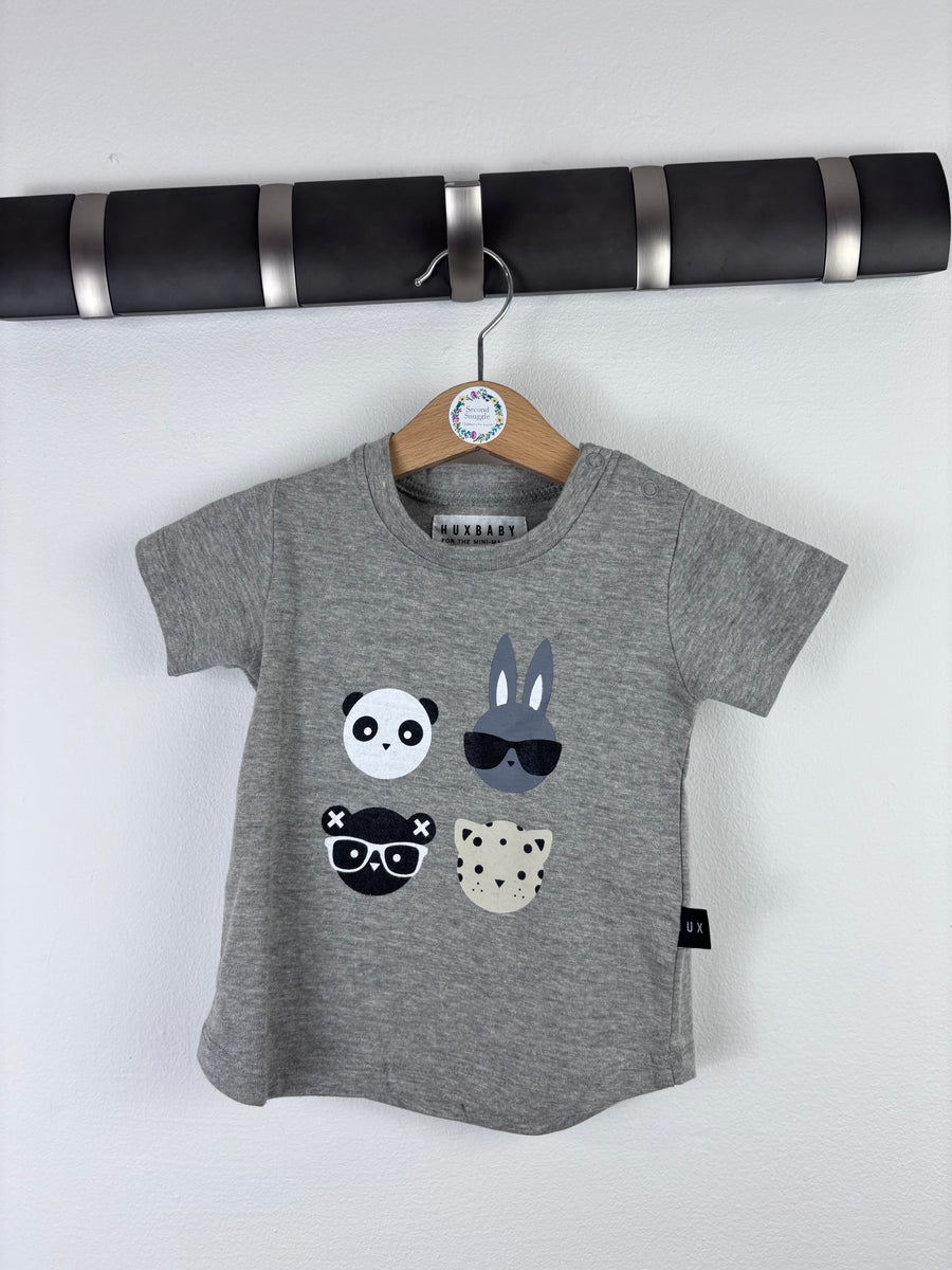 Hux Baby Animal Print T-Shirt 6-12 Months-Tops-Second Snuggle Preloved