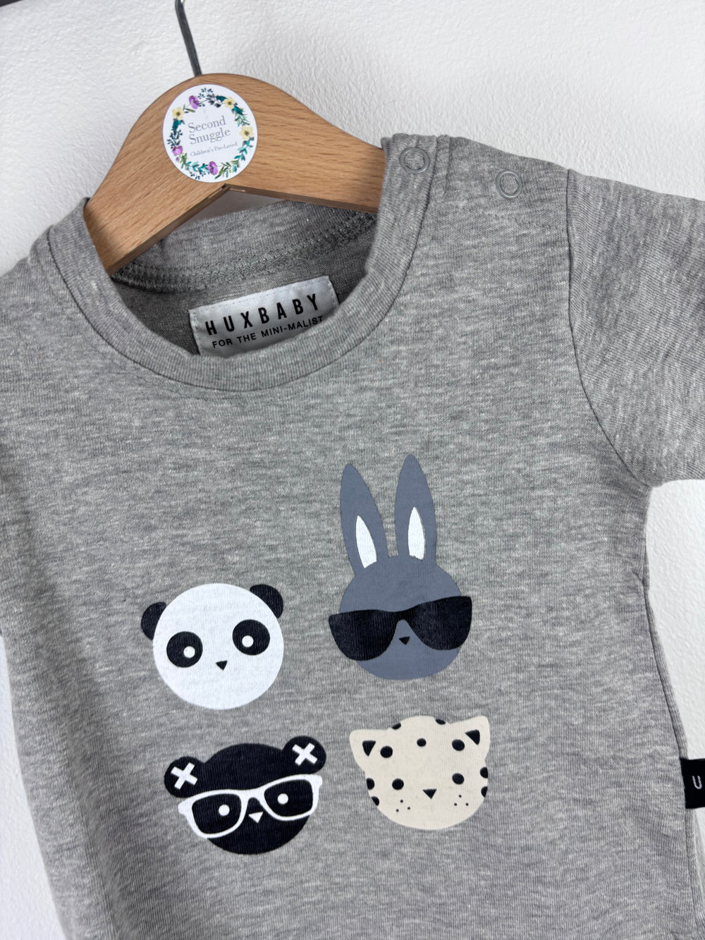 Hux Baby Animal Print T-Shirt 6-12 Months-Tops-Second Snuggle Preloved