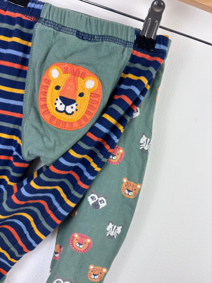 JoJo Maman Bébé Animal Print Leggings 6-12 Months-Leggings-Second Snuggle Preloved