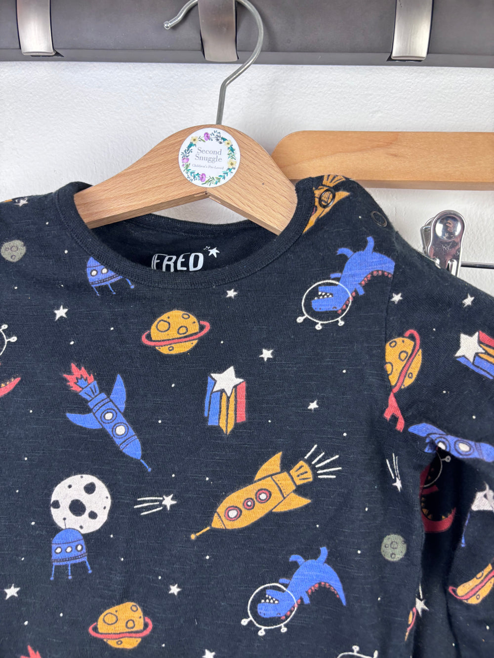 Fred & Flo Space Print Set 6-9 Months-Sets-Second Snuggle Preloved