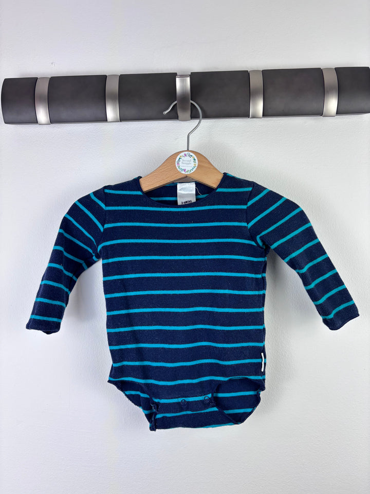 Bonds Stripe Bodysuit 3-6 Months-Vests-Second Snuggle Preloved