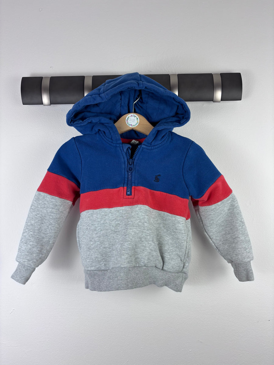 Joules Colour Block Hoodie 2 Years-Hoodies-Second Snuggle Preloved