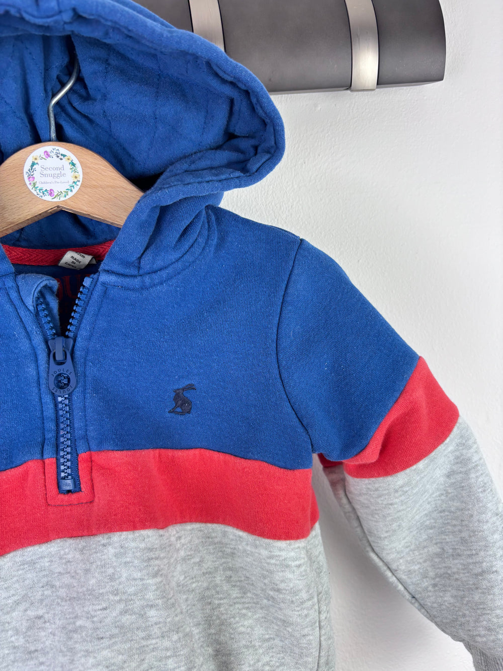 Joules Colour Block Hoodie 2 Years-Hoodies-Second Snuggle Preloved
